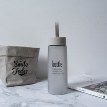 Load image into Gallery viewer, Korean frosted plastic male and female students couple water bottle cute readily creative portable water outdoo
