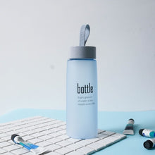 Load image into Gallery viewer, Korean frosted plastic male and female students couple water bottle cute readily creative portable water outdoo