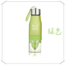 Load image into Gallery viewer, Camping Colorful Health Water Infuser Lemon Juice Bottle Shaker Frosted Plastic Juices Fruit Bottles Whey Protein Outdoor