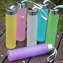 Load image into Gallery viewer, 1PCS/Lot  Portable Bike Sports Plastic Water Bottle Cycling Outdoor 280ml Juice Space Colorful Frosted