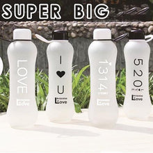 Load image into Gallery viewer, Unbreakable Frosted Leak-proof Plastic Kettle 600ml Bpa Free Portable Water Bottle For Travel Yoga Running Camping  Juice Bottle
