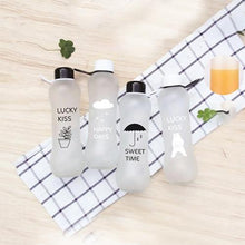 Load image into Gallery viewer, Unbreakable Frosted Leak-proof Plastic Kettle 600ml Bpa Free Portable Water Bottle For Travel Yoga Running Camping  Juice Bottle