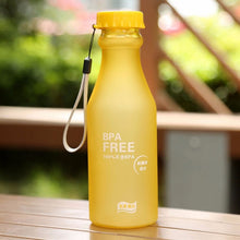 Load image into Gallery viewer, Candy Colors Unbreakable Frosted Leak-proof Plastic kettle BPA Free Portable 550mL Water Bottle for Travel Yoga Running Camping