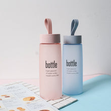 Load image into Gallery viewer, Water Bottles Sport Male and Female Student Couple Cute Bottle for Water Frosted Plastic Bottle for Tea Portable