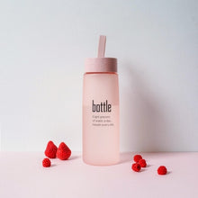 Load image into Gallery viewer, Water Bottles Sport Male and Female Student Couple Cute Bottle for Water Frosted Plastic Bottle for Tea Portable