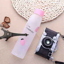 Load image into Gallery viewer, Creative frosted fruit glass outdoor sports travel literary small fresh lemon water bottle couple students portable tea bottle