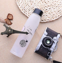Load image into Gallery viewer, Creative frosted fruit glass outdoor sports travel literary small fresh lemon water bottle couple students portable tea bottle