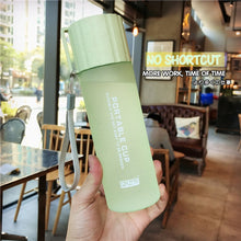 Load image into Gallery viewer, 550ml Simple Sports Water Bottle Cover With Leakproof Frosted Glass Student couple portable water bottle Outdoor tourism