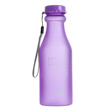 Load image into Gallery viewer, 550mL Sports Water Bottle High Quality Plastic Frosted Leak-proof Colorful Unbreakable Outdoor Sports Running Camping Bottle