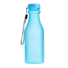Load image into Gallery viewer, 550mL Sports Water Bottle High Quality Plastic Frosted Leak-proof Colorful Unbreakable Outdoor Sports Running Camping Bottle