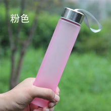 Load image into Gallery viewer, 1PCS/Lot  Portable Bike Sports Plastic Water Bottle Cycling Outdoor 280ml Juice Space Colorful Frosted