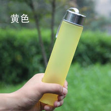 Load image into Gallery viewer, 1PCS/Lot  Portable Bike Sports Plastic Water Bottle Cycling Outdoor 280ml Juice Space Colorful Frosted