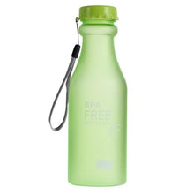 Load image into Gallery viewer, 550mL Sports Water Bottle High Quality Plastic Frosted Leak-proof Colorful Unbreakable Outdoor Sports Running Camping Bottle