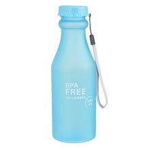 Load image into Gallery viewer, Candy Colors Unbreakable Frosted Leak-proof Plastic kettle 550mL BPA Free Portable Water Bottle for Travel Yoga Running Camping