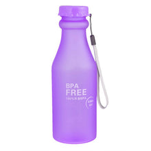 Load image into Gallery viewer, Candy Colors Unbreakable Frosted Leak-proof Plastic kettle 550mL BPA Free Portable Water Bottle for Travel Yoga Running Camping