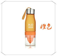 Load image into Gallery viewer, Camping Colorful Health Water Infuser Lemon Juice Bottle Shaker Frosted Plastic Juices Fruit Bottles Whey Protein Outdoor