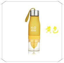 Load image into Gallery viewer, Camping Colorful Health Water Infuser Lemon Juice Bottle Shaker Frosted Plastic Juices Fruit Bottles Whey Protein Outdoor